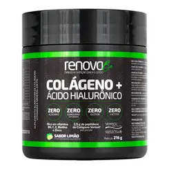 Colágeno + Ácido  Hialurônico Sabor Limão Renova Be - 216g