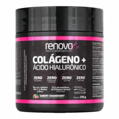 Colágeno + Ácido  Hialurônico Sabor Cranberry Renova Be - 216g