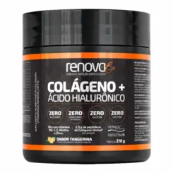 Colágeno + Ácido  Hialurônico Sabor Tangerina  Renova Be - 216g
