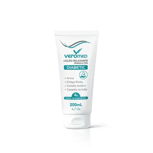 Loção Hidratante Relaxante Pernas e Pés Diabetic Veromed - 200ml