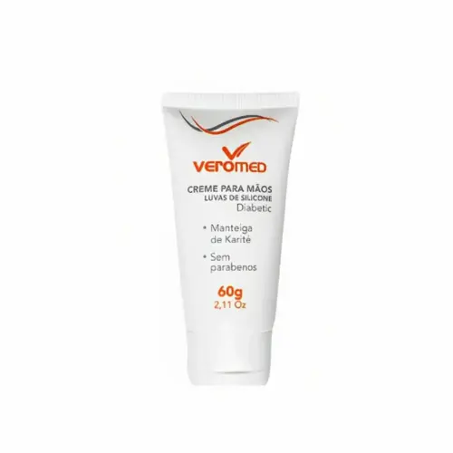 Creme Luvas de Silicone para Mãos Diabetic Veromed - 60ml