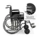 Cadeira de Rodas Dobrável Para Obeso 180 Kg assento 62 cm D500 Dellamed - 1 unidade