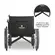 Cadeira de Rodas Dobrável Para Obeso 180 Kg assento 62 cm D500 Dellamed - 1 unidade