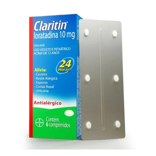 Claritin Loratadina 10mg - 6 comprimidos