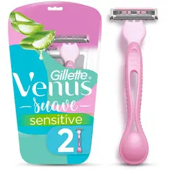 Aparelho de Depilar Gillette Suave Sensitive Venus - 2 unidades